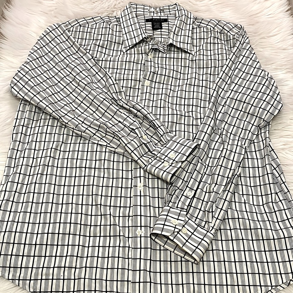 J. Ferrar Modern Fit Plaid Button Up Shirt